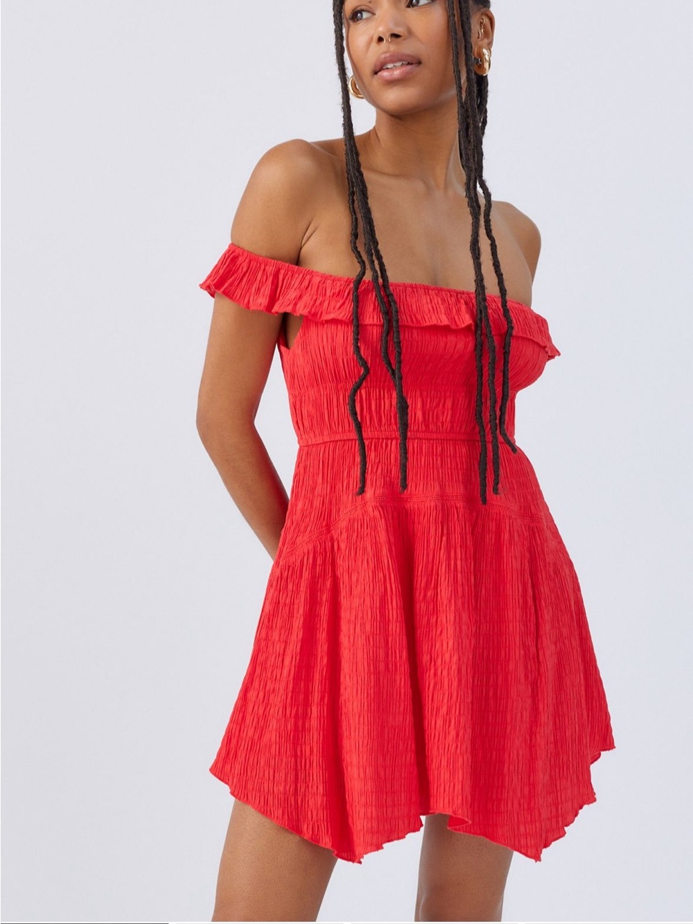 BDG Urban Outfitters Aubrey Off the Shoulder Dress NWT